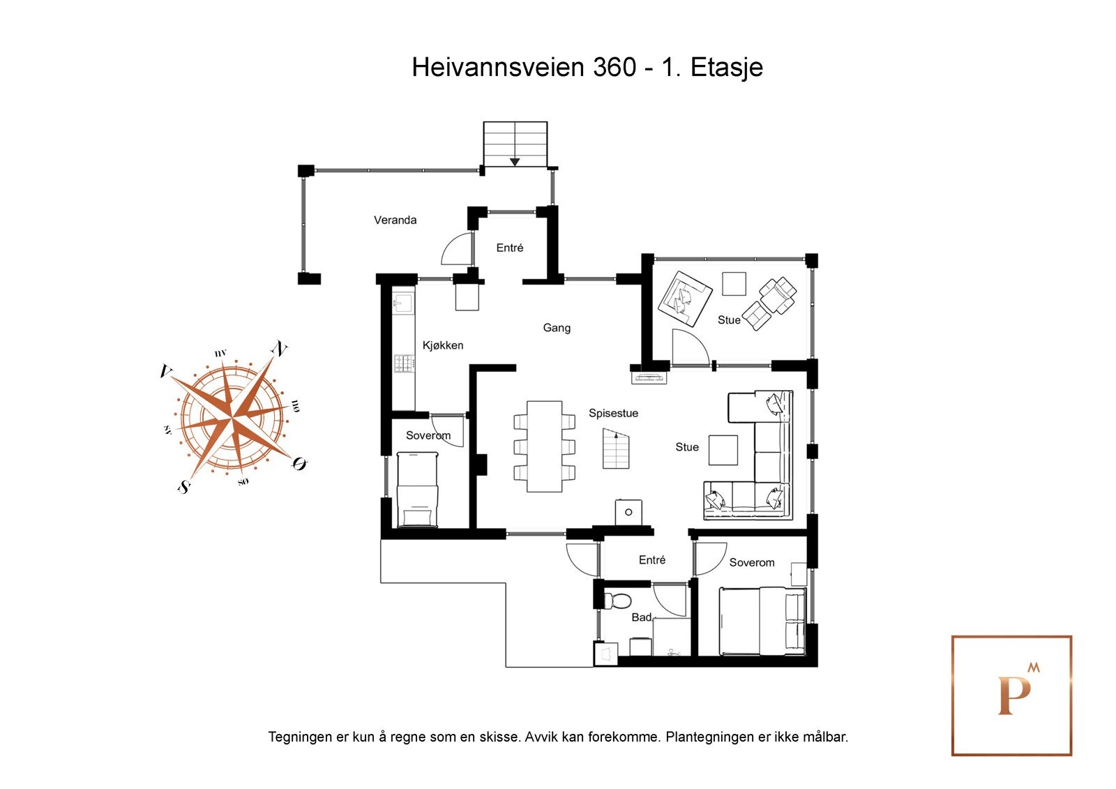 Plantegning Galleribilde
