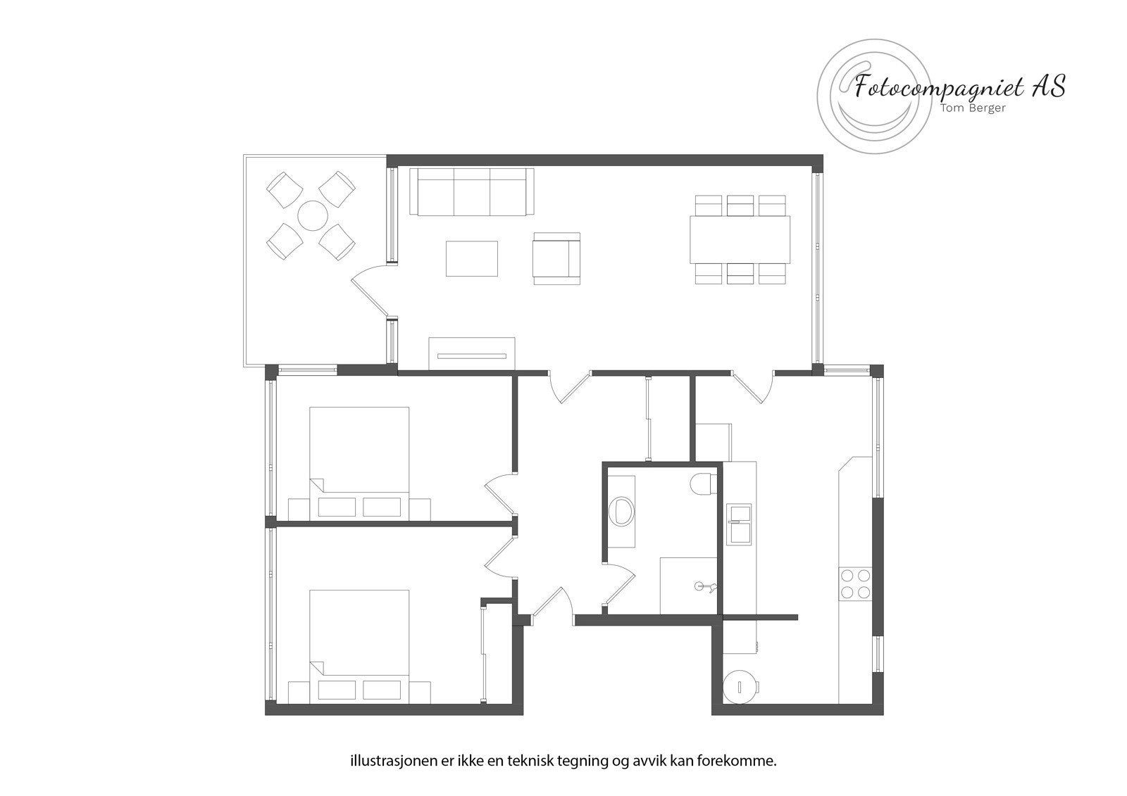 Plantegning 3. etasje. Galleribilde