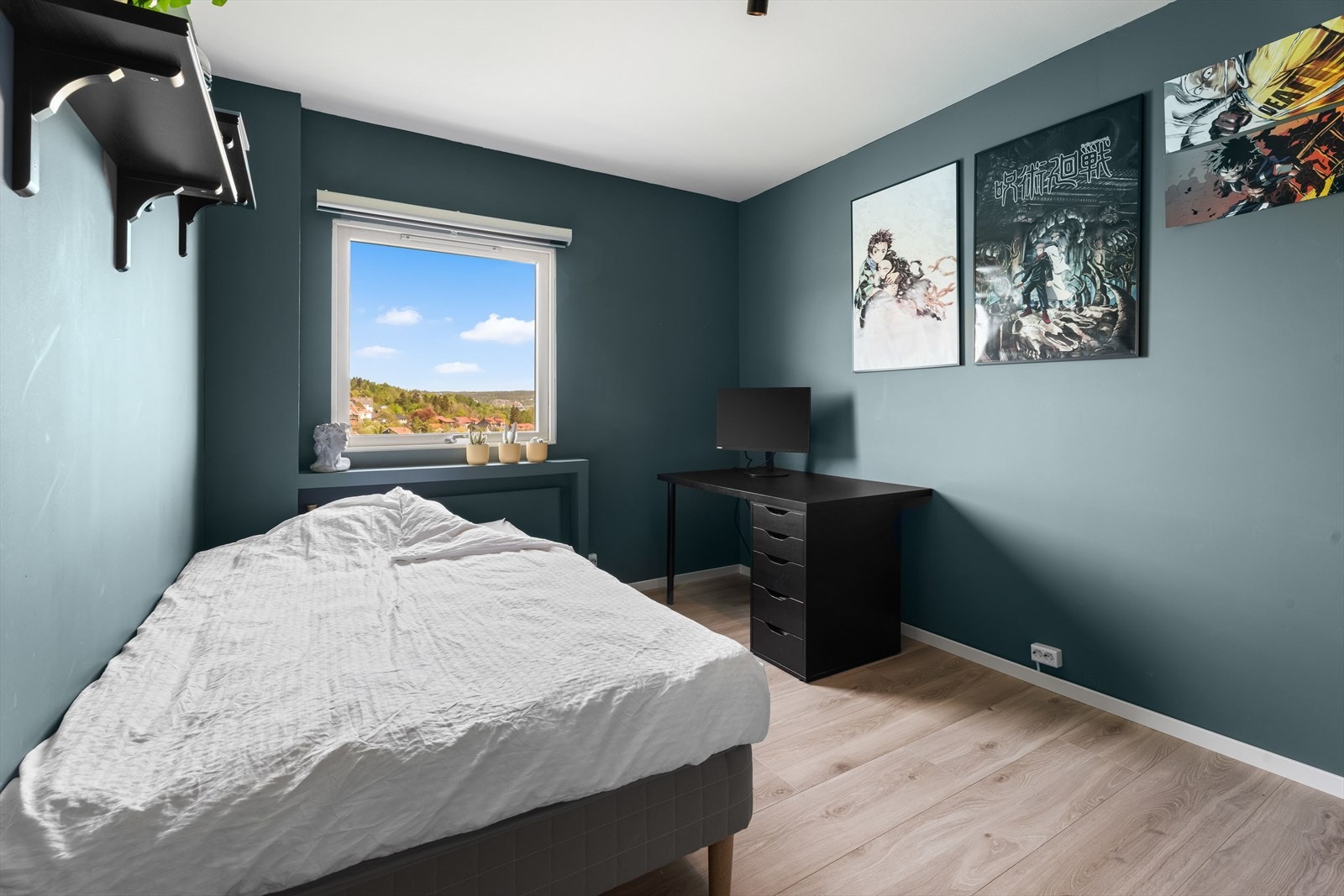 Soverommet har fine farger og gode lysforhold. Galleribilde