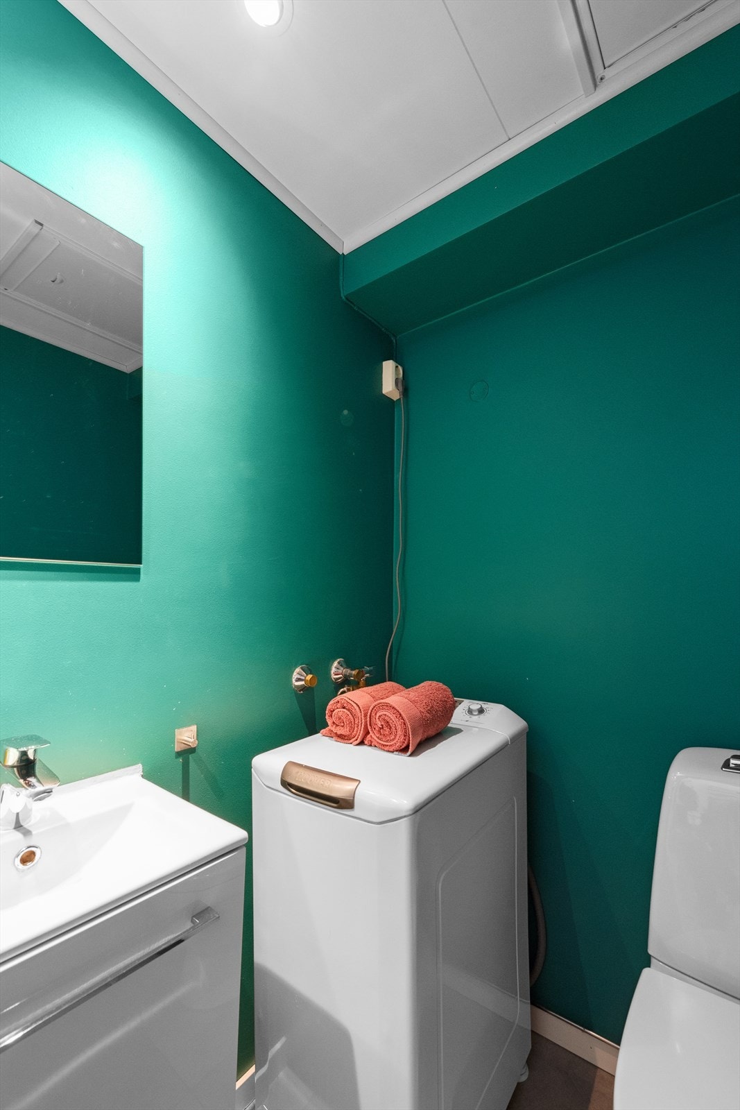 WC med opplegg til vaskemaskin. Galleribilde