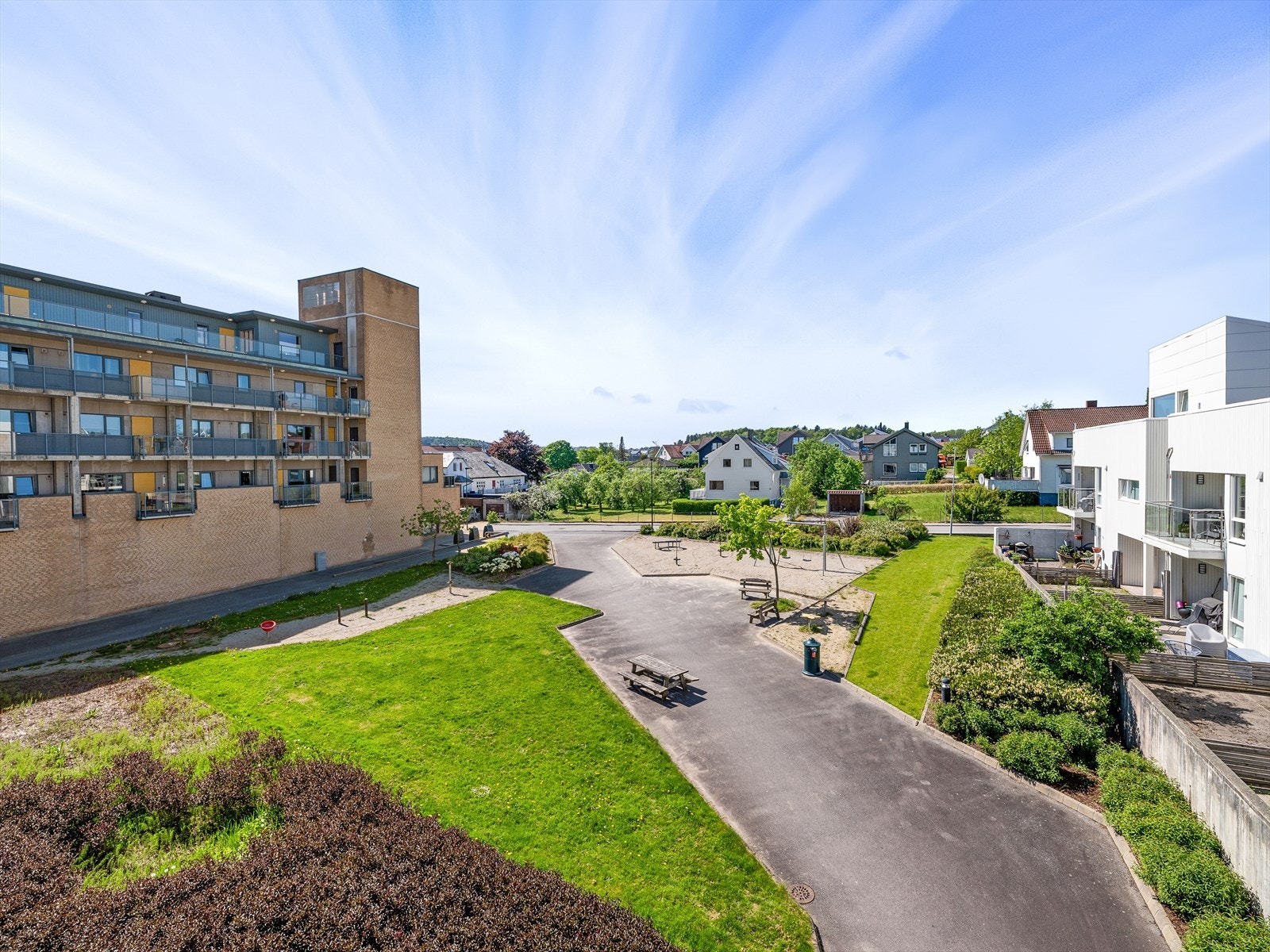 Utsyn fra balkong Galleribilde