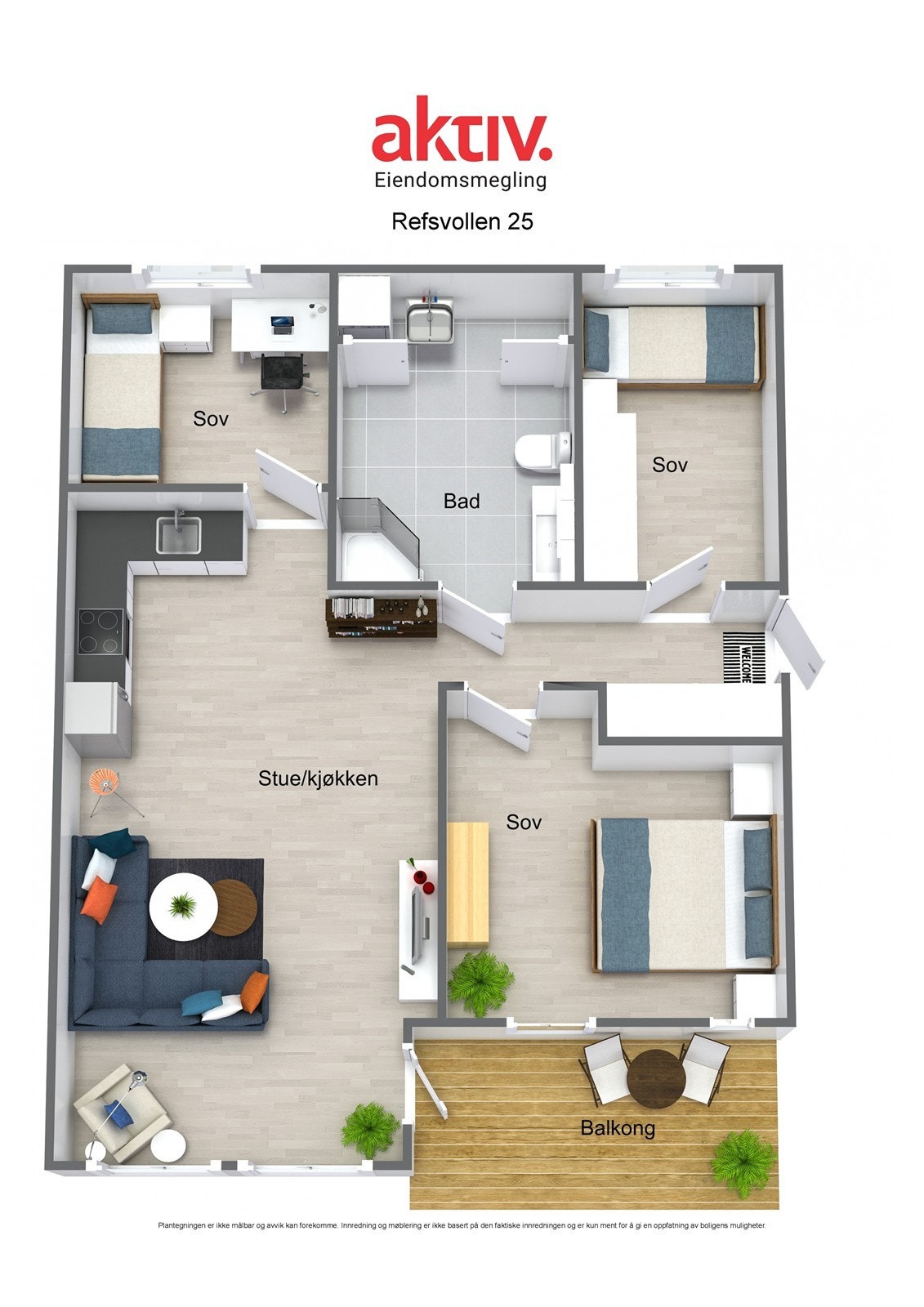 Plantegning Galleribilde