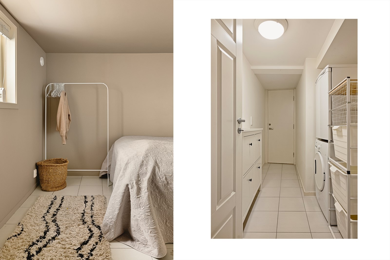 - Fra soverommet har du inngang til en bod/garderobe/vaskerom på 4,2 m² for ekstra oppbevaringsplass, videre inn døren er ekstern bod - Galleribilde