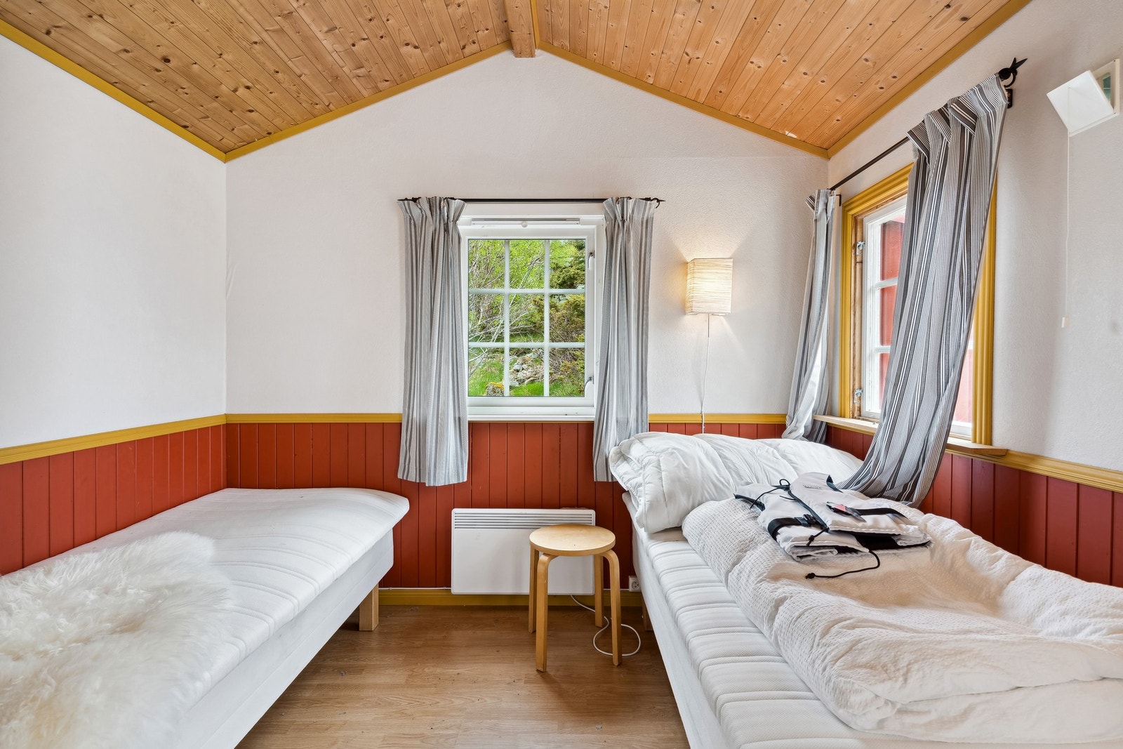 Anneks - Ekstra soveplasser til familie eller annet besøk. Det gjøres oppmerksom på at bygget er godkjent som uthus. Endring fra uthus til anneks er søknadspliktig tiltak. Galleribilde