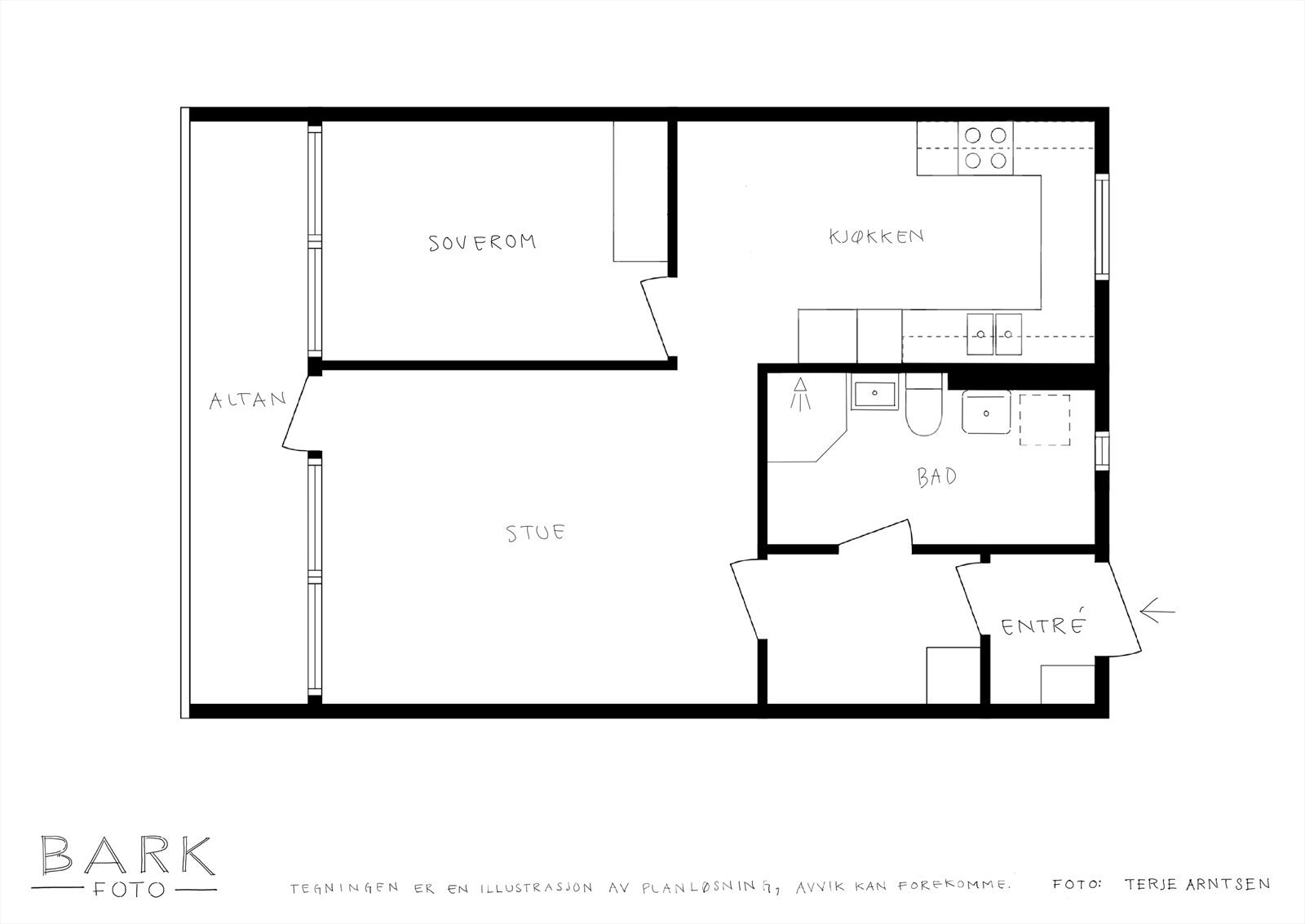 Plantegning Galleribilde