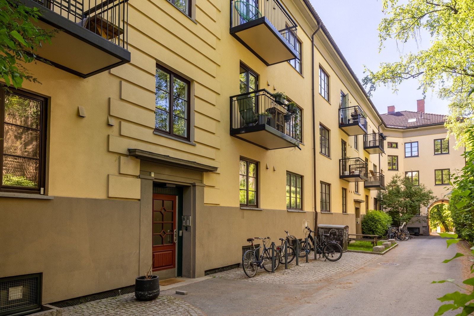 Fasade | Borettslaget består av 114 andelsleiligheter. Galleribilde