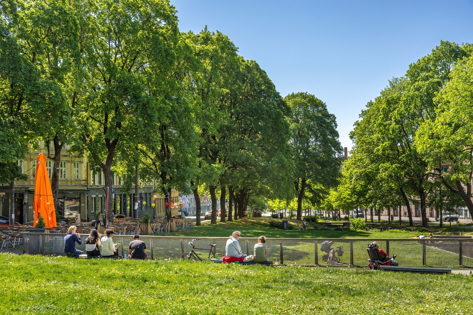 Det er flere parker et steinkast unna leiligheten. Galleribilde