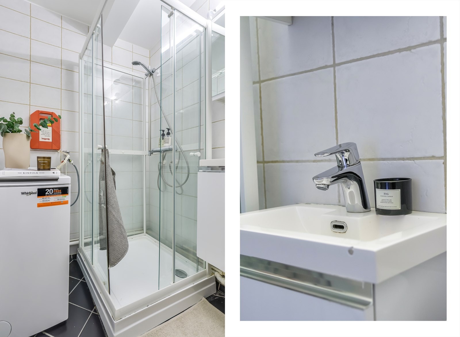 Det er opplegg for vaskemaskin på badet Galleribilde