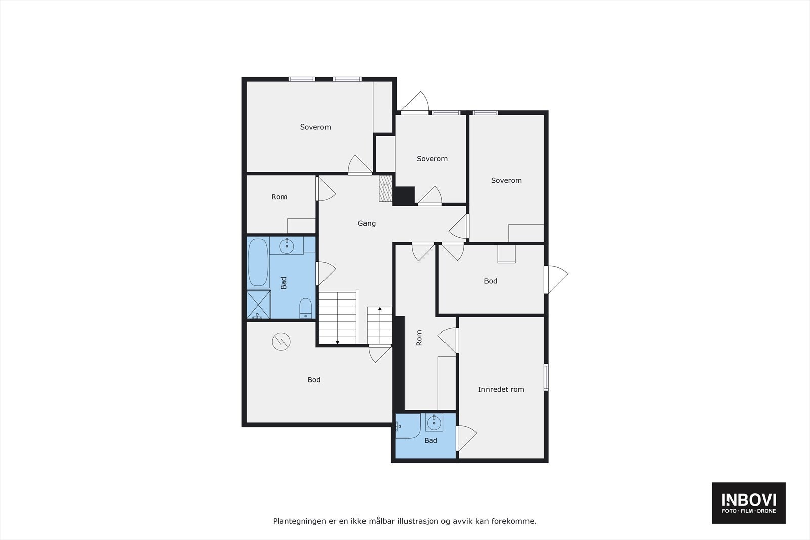 Plantegning 1. etasje Galleribilde