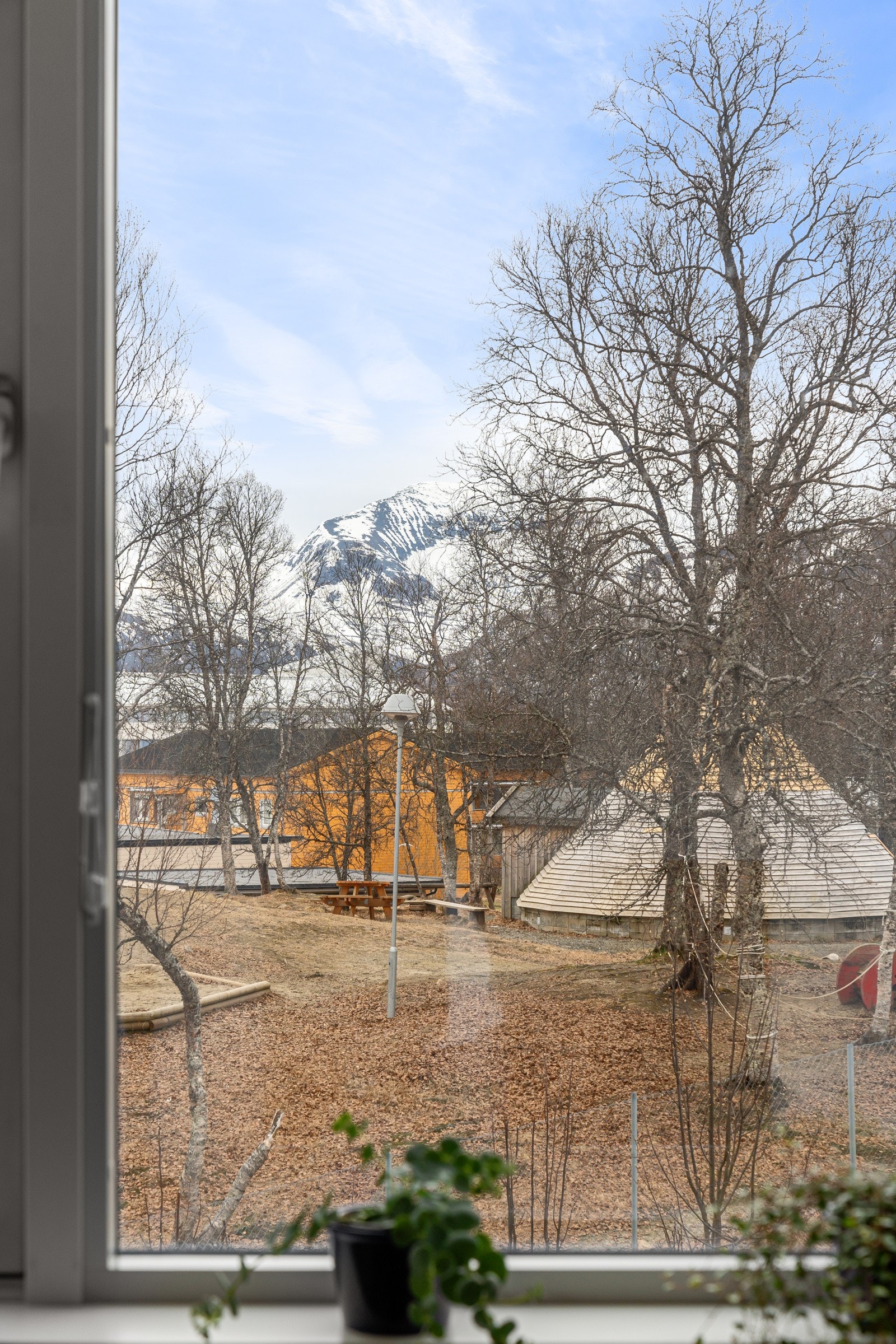 Tromsdalstinden ser man også fra TV-stuen. Galleribilde