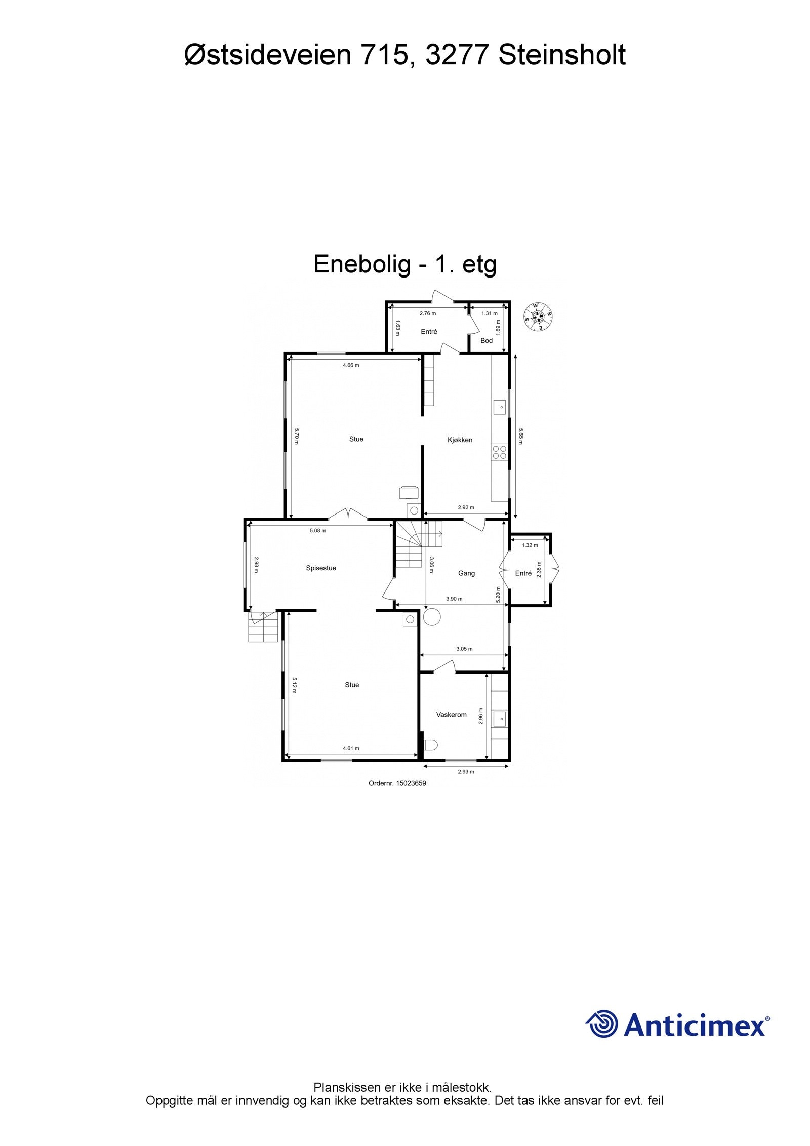 Plantegning 1. etasje. Galleribilde