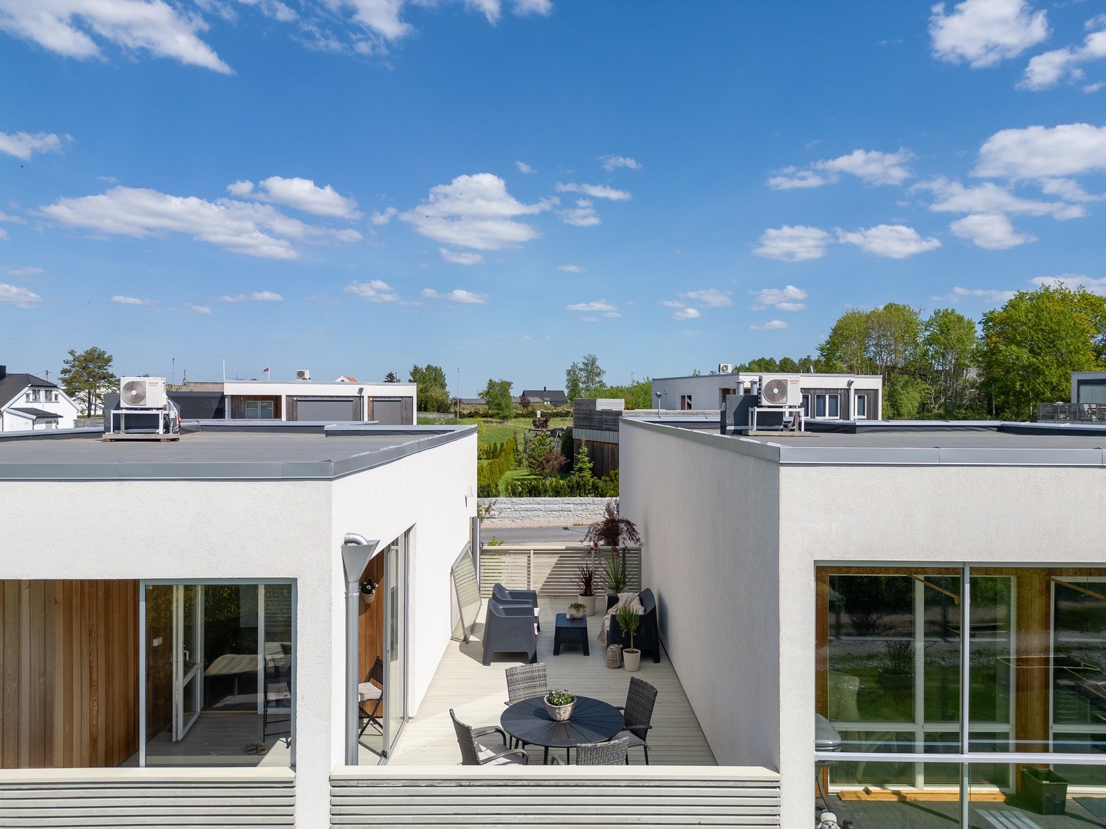 Usjenert takterrasse Galleribilde