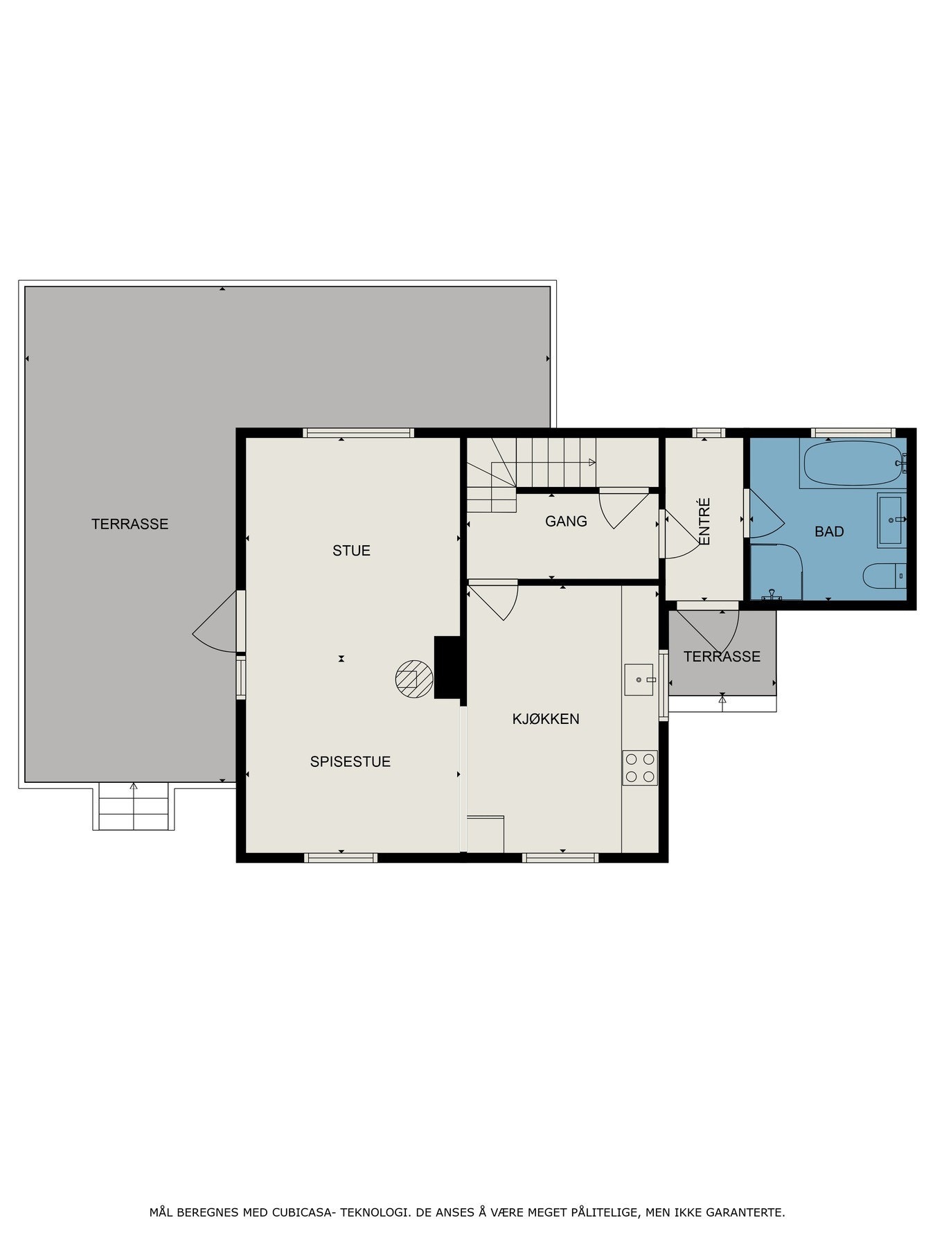 Plantegning av hovedetasjen Galleribilde