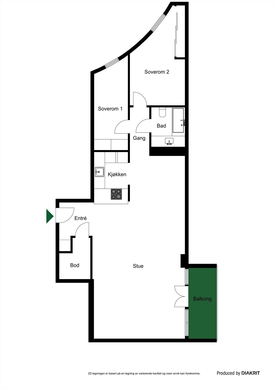 Planskisse. 7 etg. Galleribilde