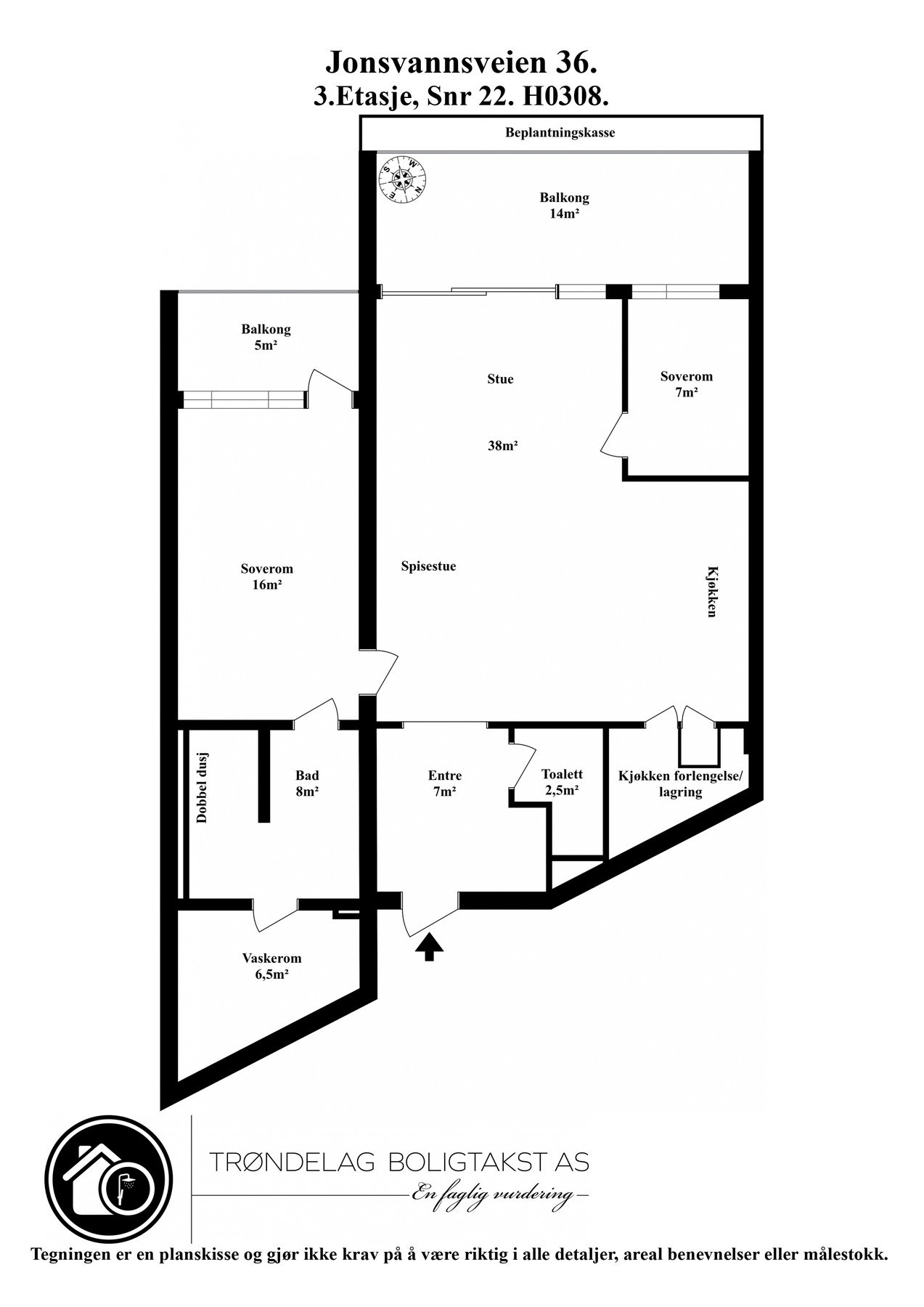 Planskisse. Galleribilde