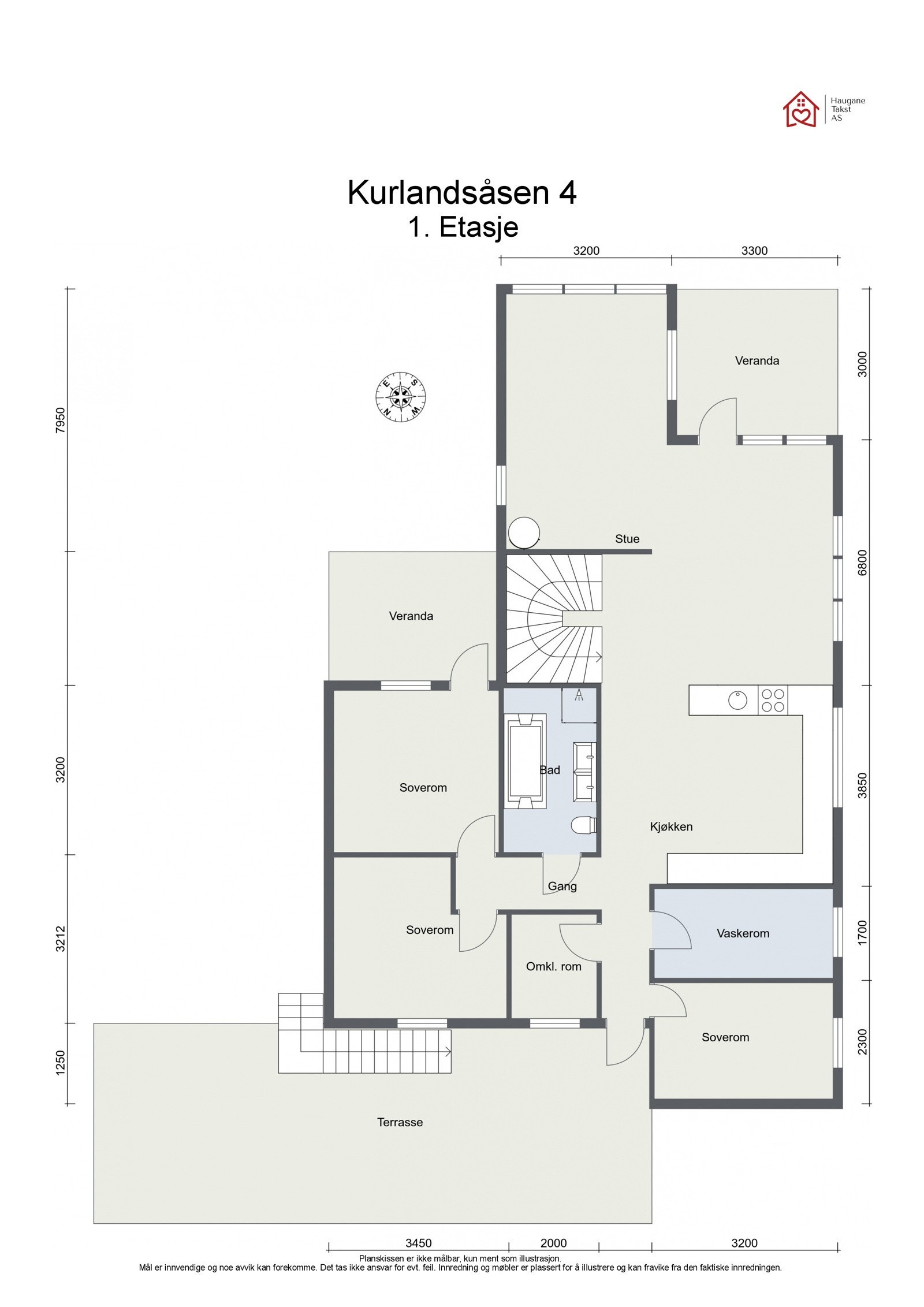 Planskisse 1 etasje Galleribilde