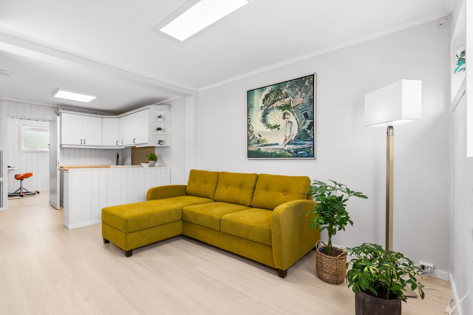 I underetasjen finner du boligens praktikantdel. Galleribilde