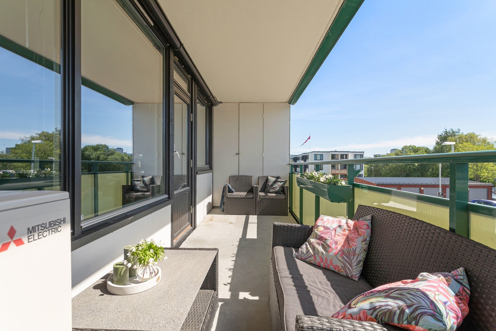 Lagringsplass i boden i tilknytning til balkongen. Galleribilde