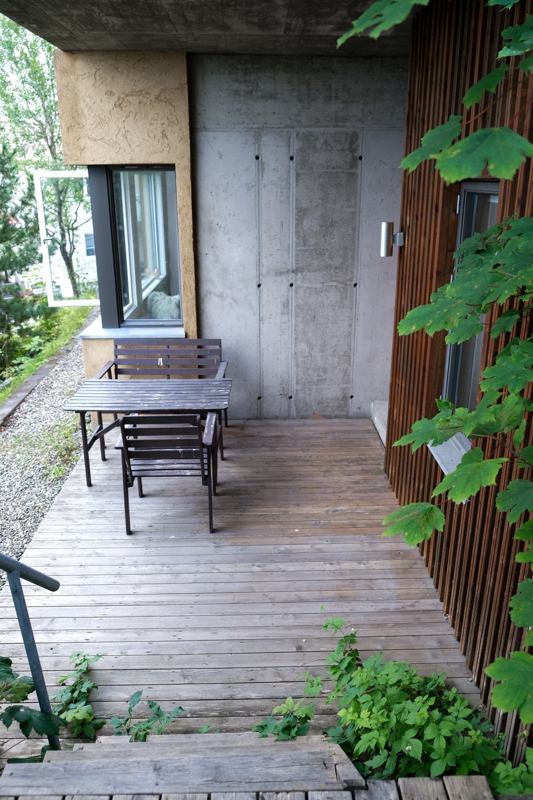 Koselig terrasse tilknyttet sokkelen. Galleribilde