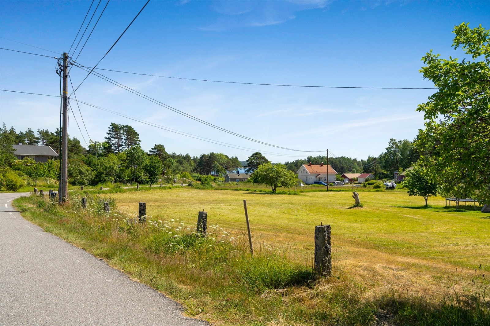 Flattliggende tomt Galleribilde