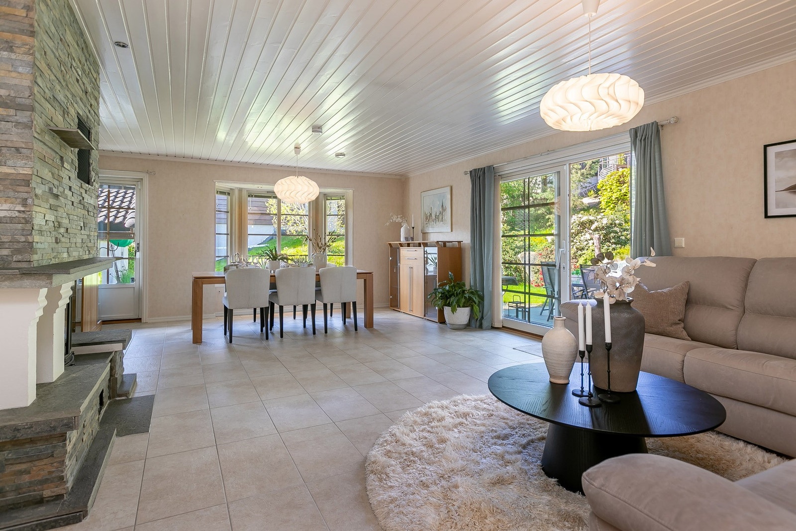 Peis i stuen med egen tilluft/ forbrenningsluft Galleribilde