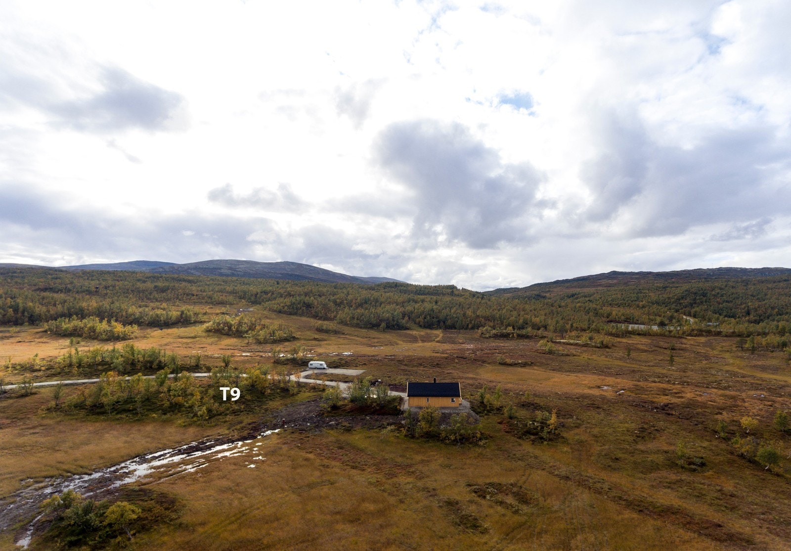 Borren hyttefelt ligger i flott turterreng på 700 moh Galleribilde