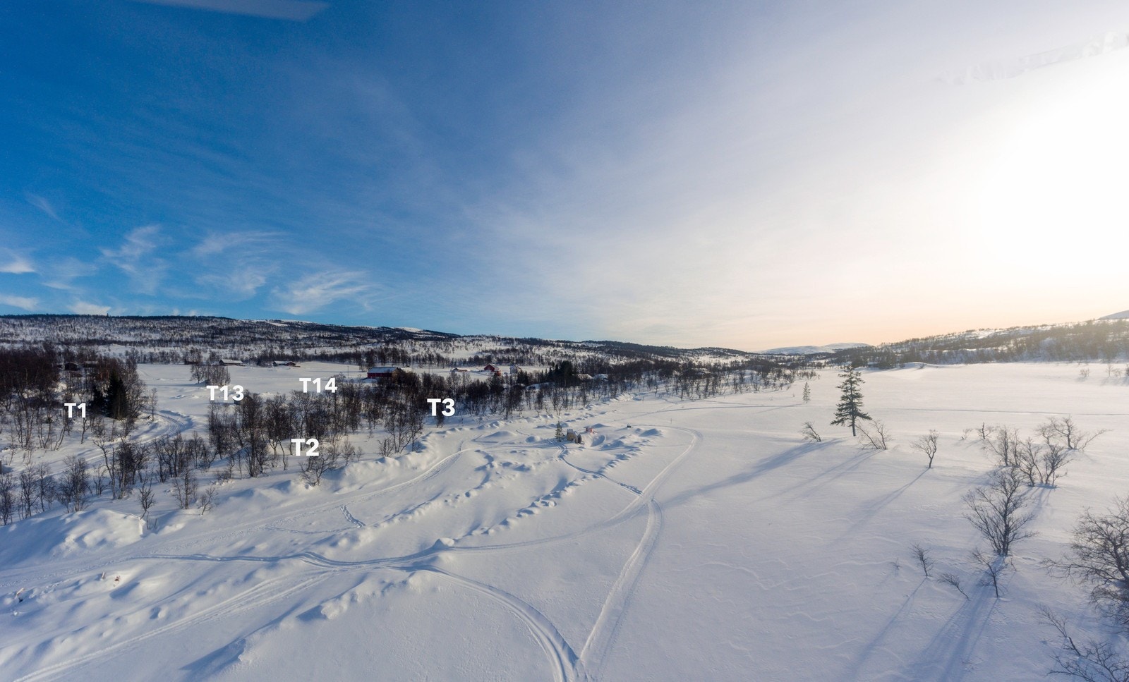 Det er etablert felles infrastruktur i hyttefeltet for strøm, vann og avløp Galleribilde