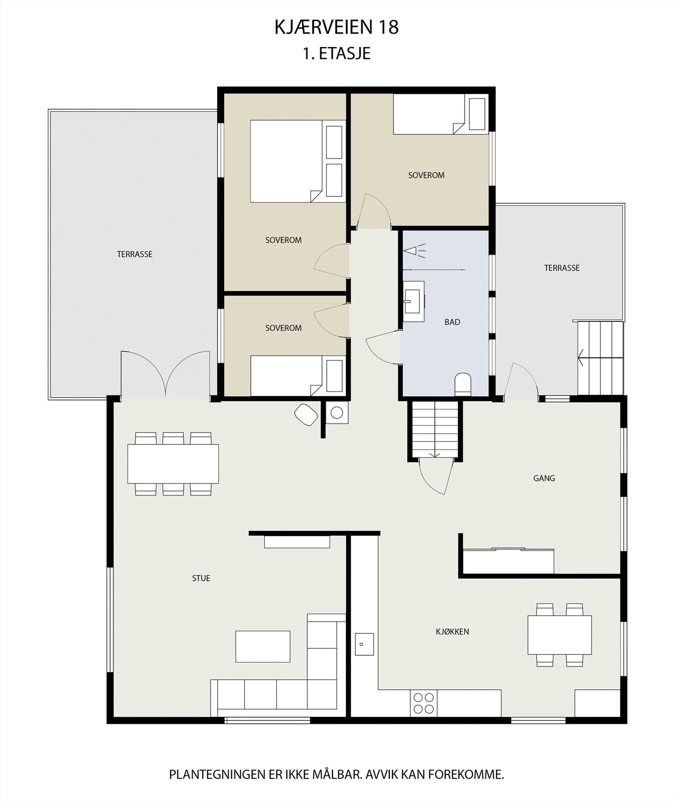 Plantegning - 1. ETG. Galleribilde