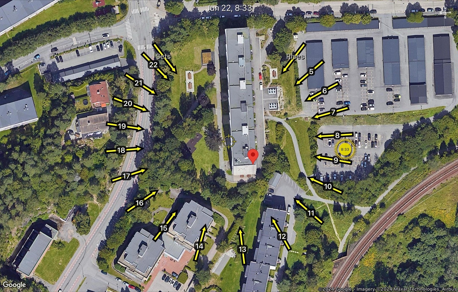 Beskrivelse av solforhold Galleribilde