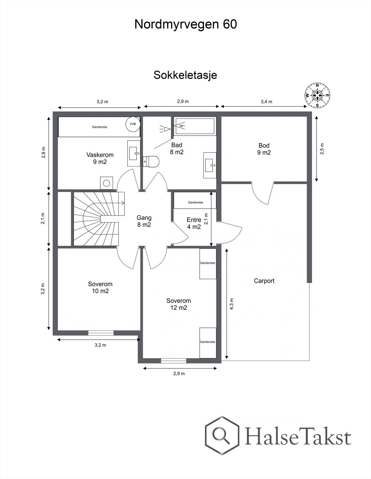 Plantegning - Sokkeletasje. Galleribilde