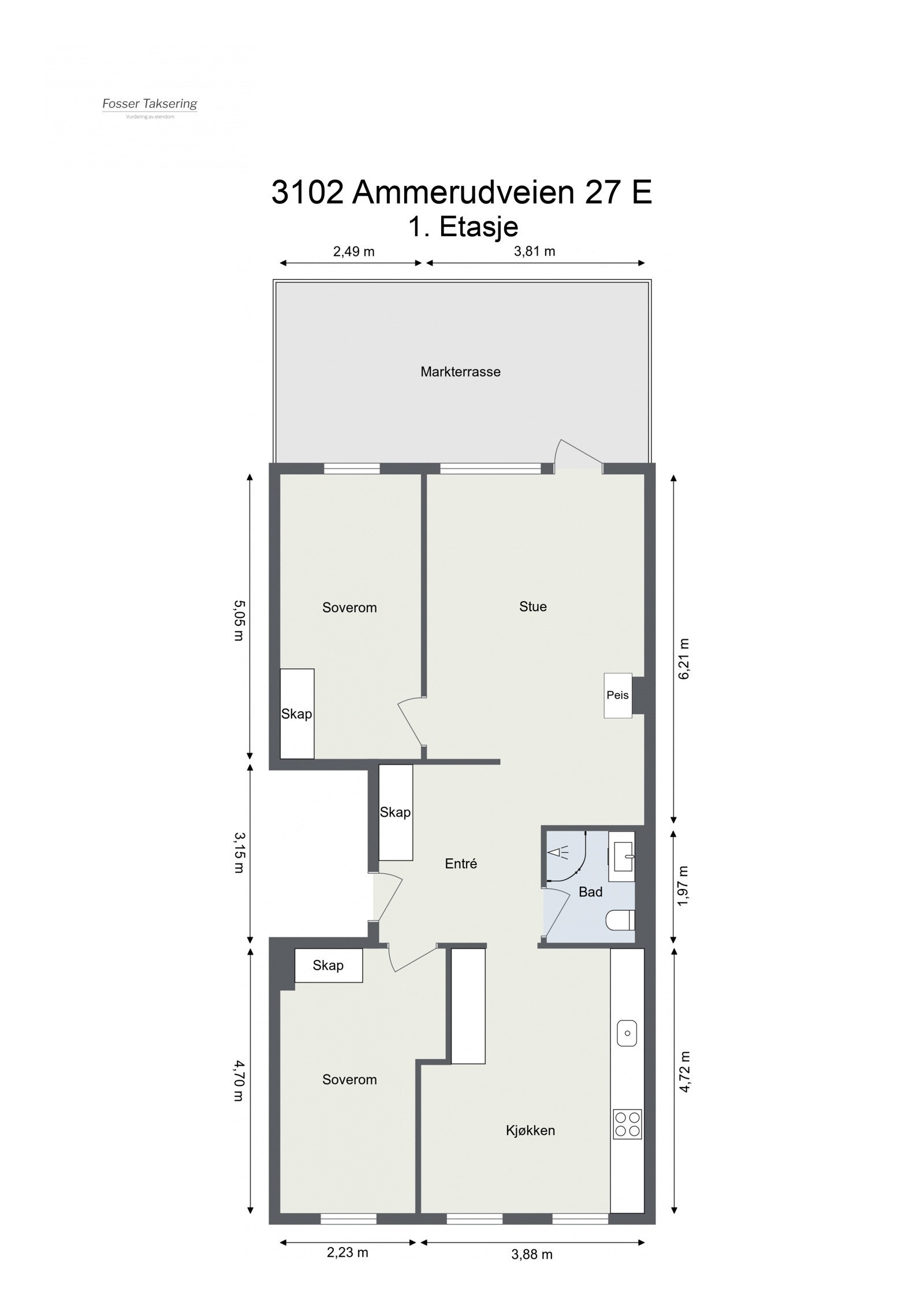 Planskisse Galleribilde