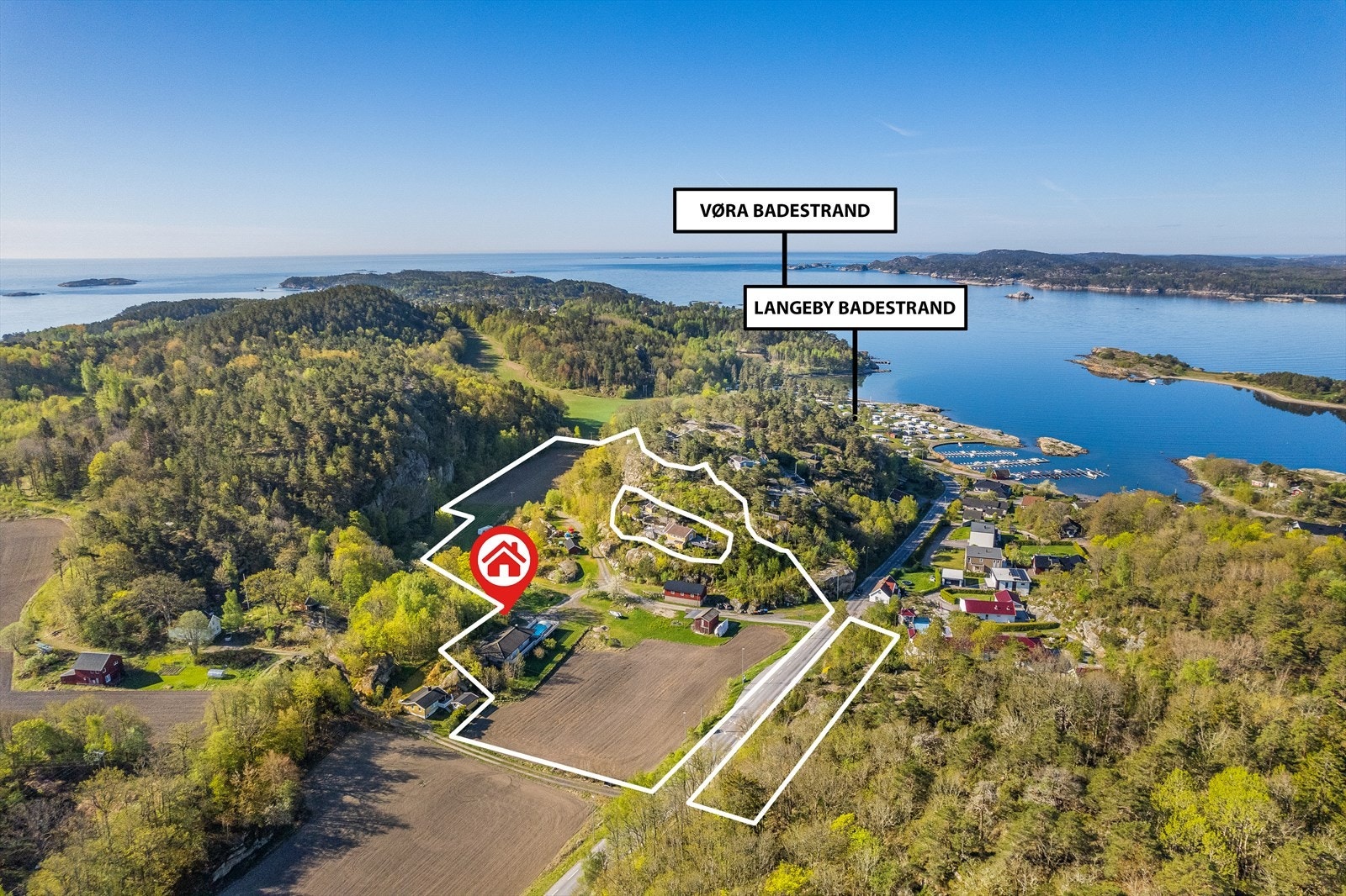 Velkommen til Fløyåsstien 6. ( Markeringen på bilde er ikke helt nøyaktig) Galleribilde