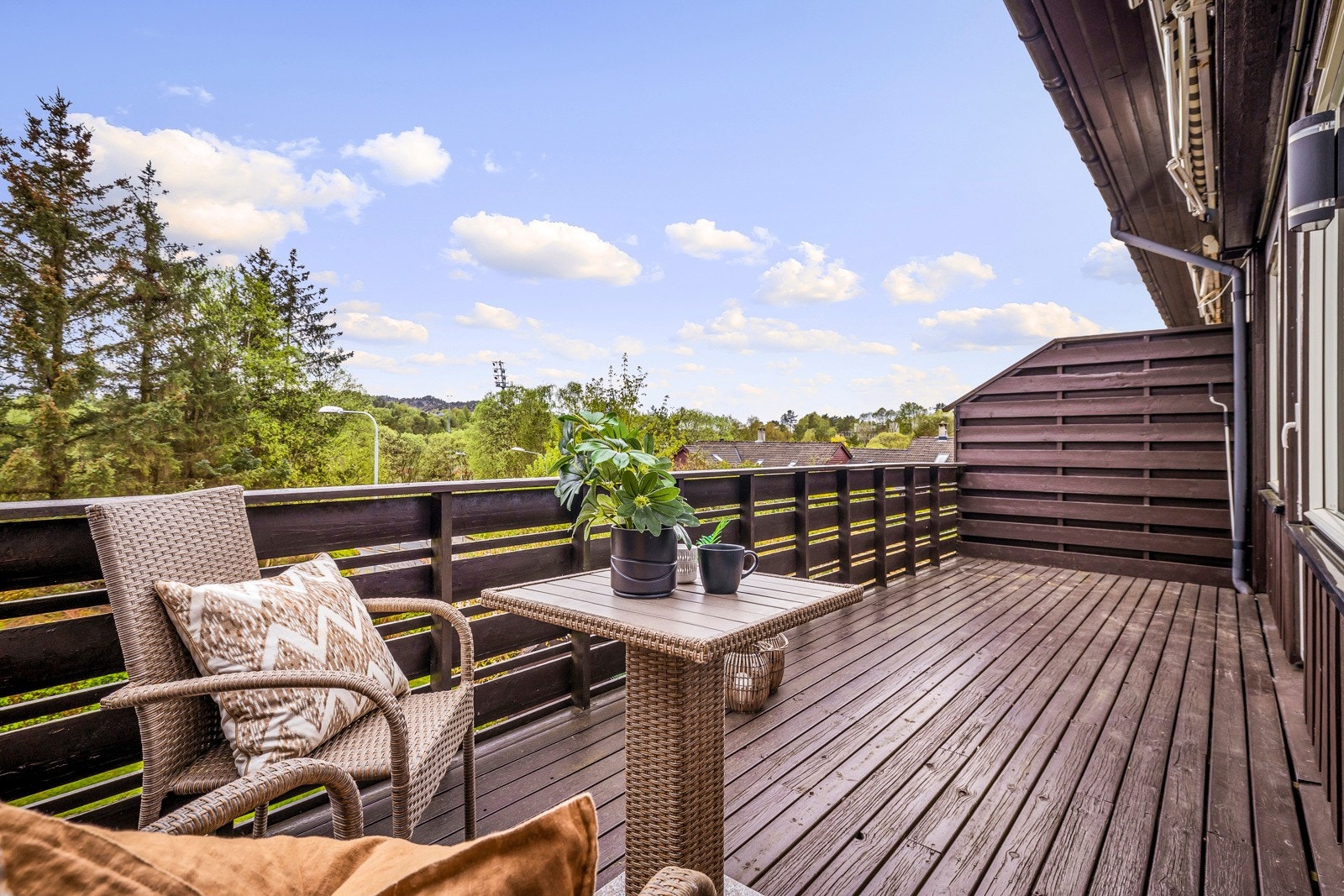 Her kan du nyte sol hele dagen. Galleribilde