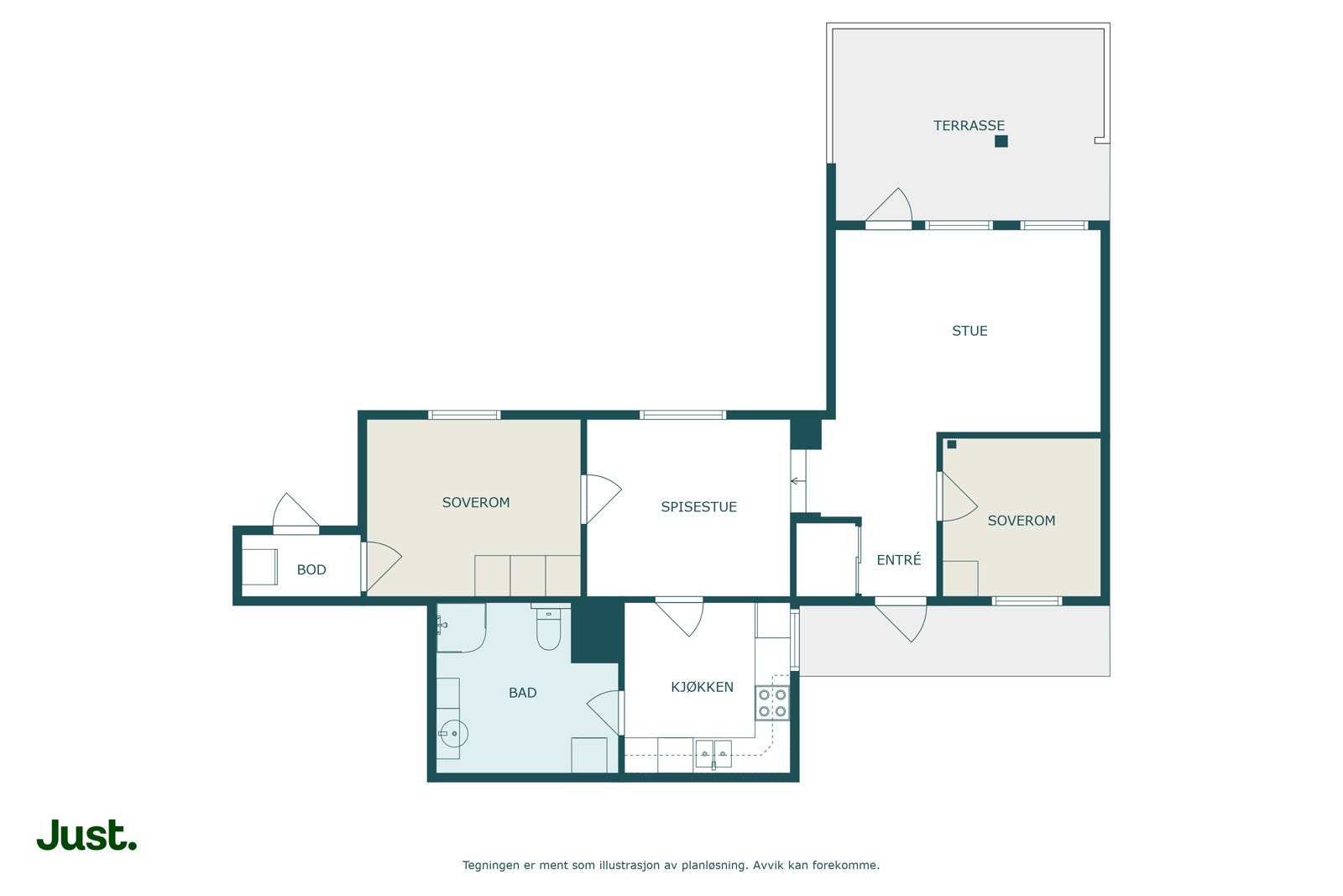 Planskisse Galleribilde