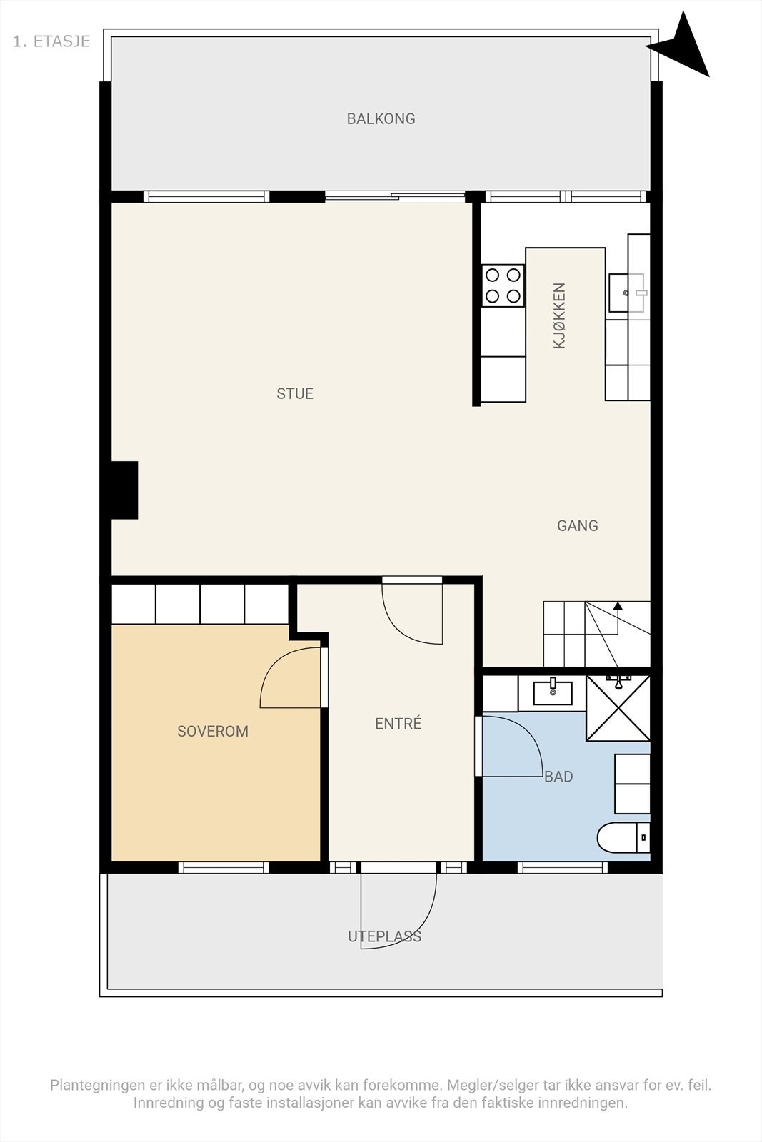 Plantegning 2. etasje. Galleribilde