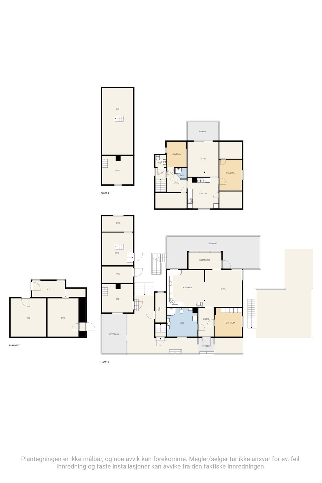 Plantegning Galleribilde
