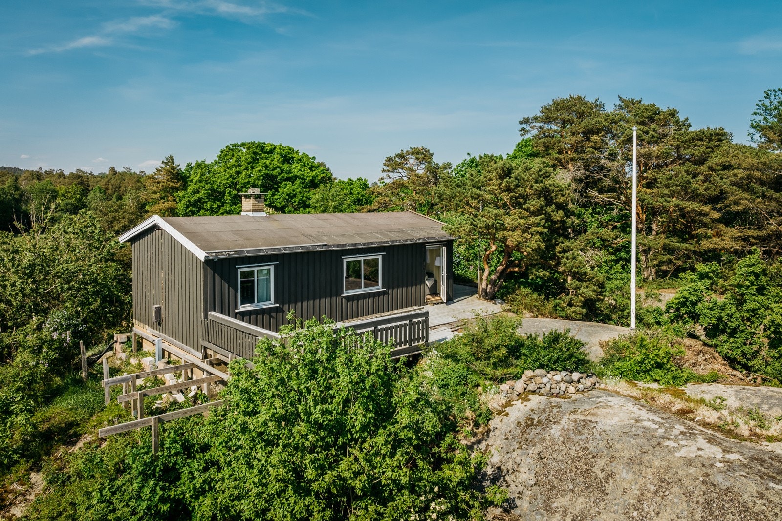 Her bader man i sol fra morgen til kveld. Galleribilde