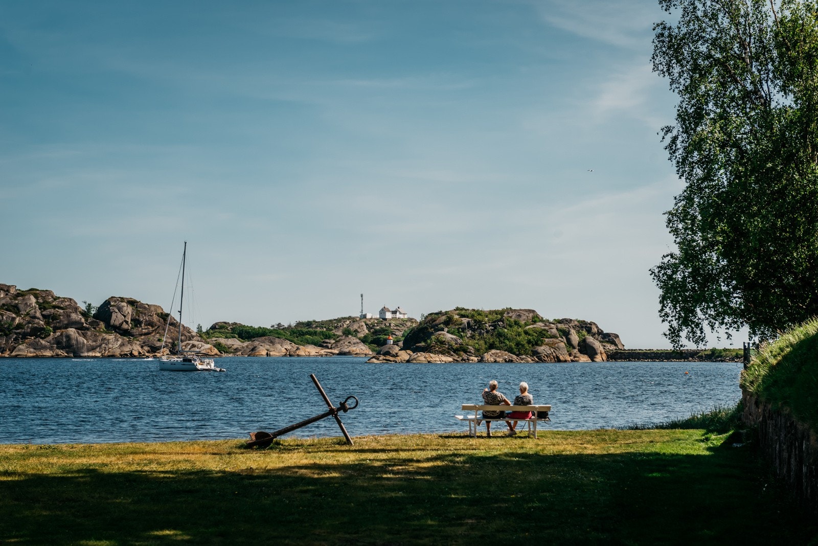 Idylliske Stavern Sentrum Galleribilde
