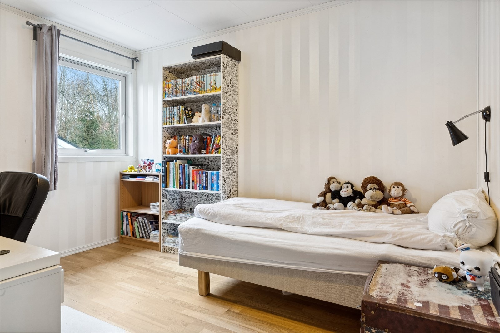 Alle soverommene er utstyrt med garderobeskap og vannbåren gulvvarme. Galleribilde