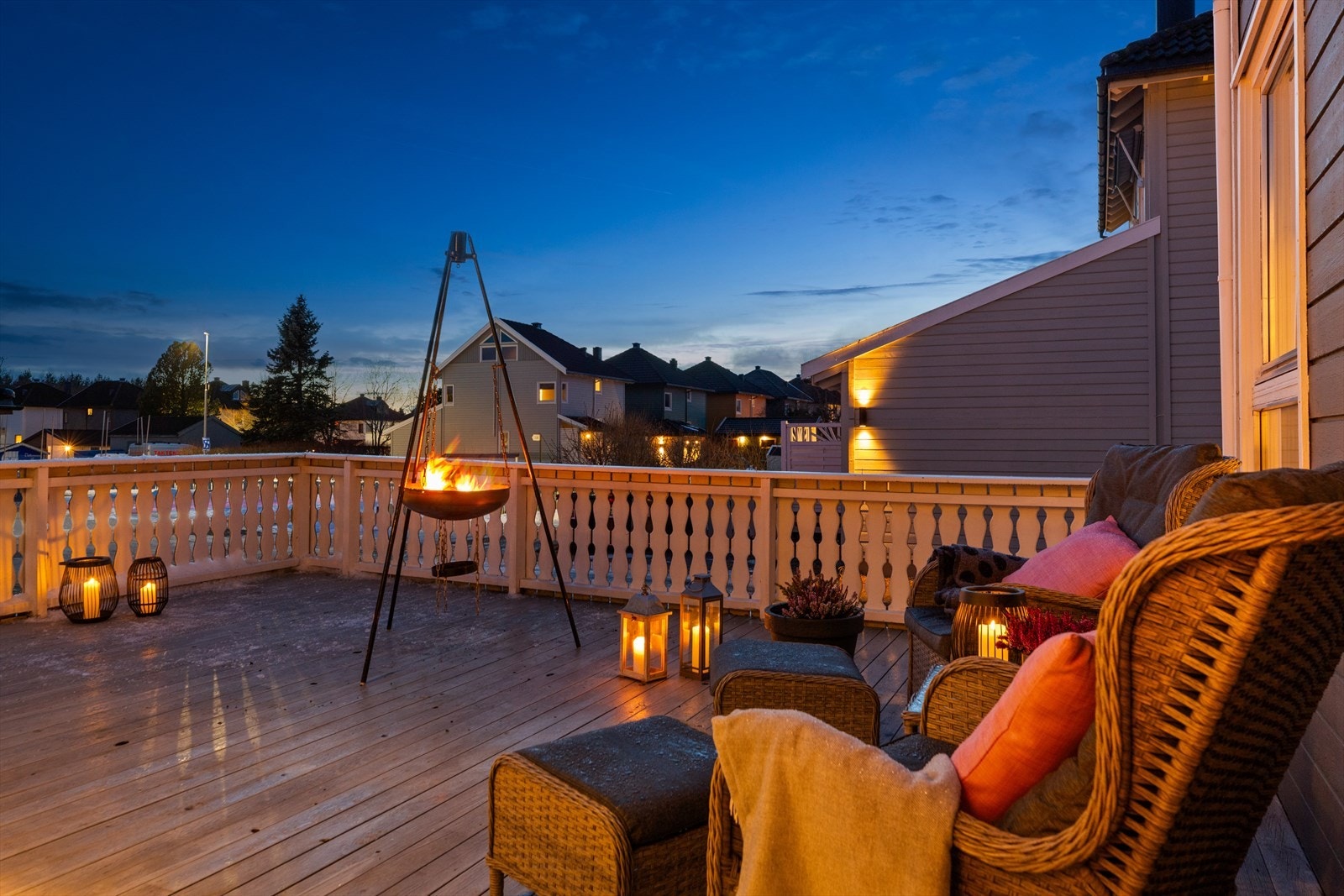 Stemningsbilde fra terrassen. Galleribilde
