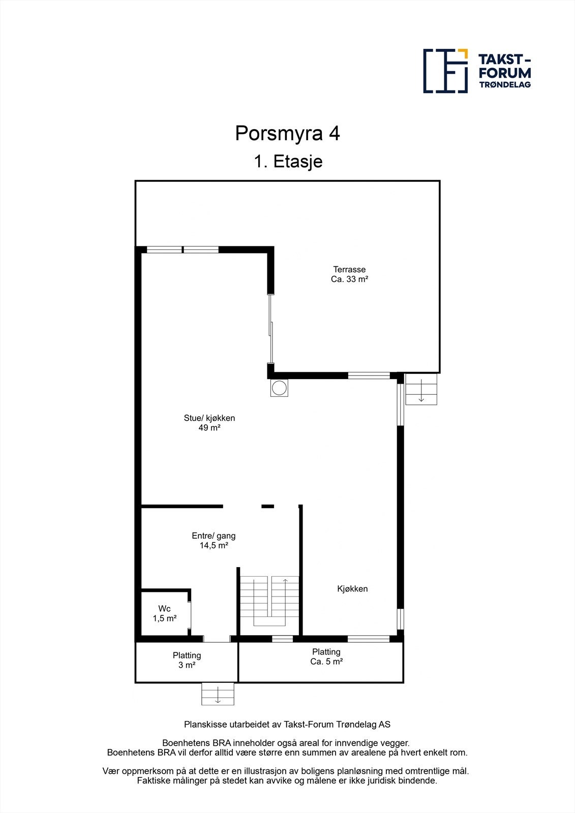 Plantegning av første etasje. Galleribilde