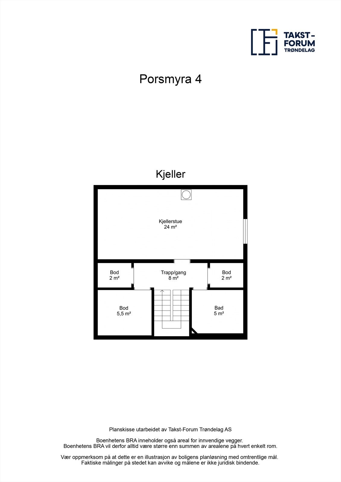 Plantegning av kjelleretasje. Galleribilde