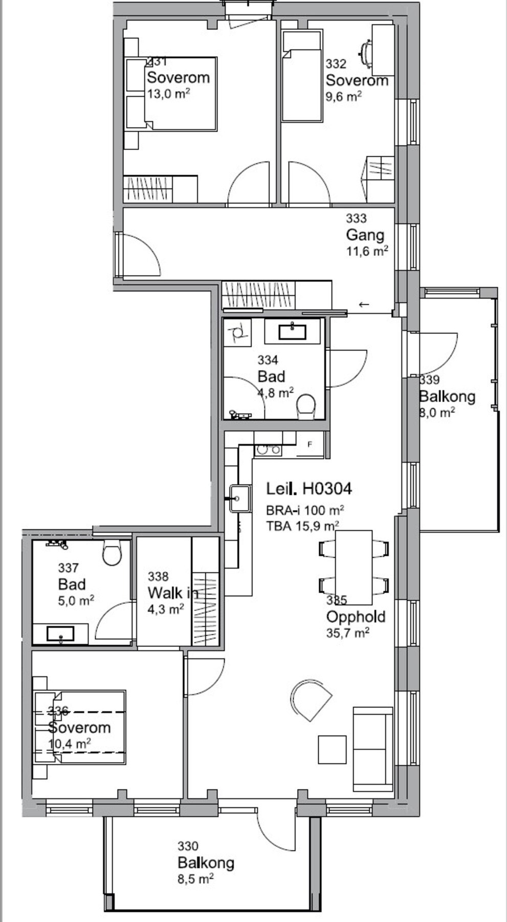 Planskisse Galleribilde