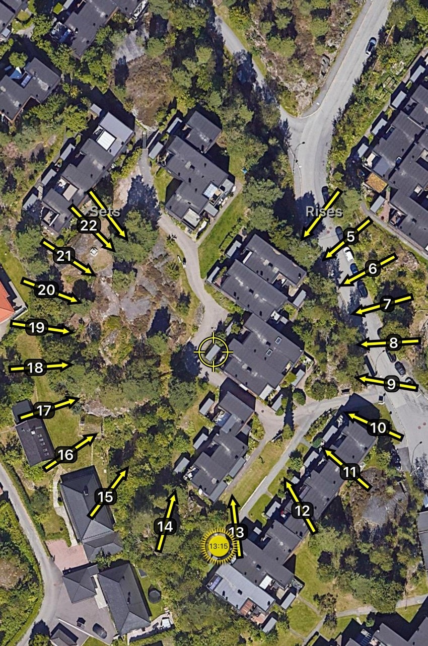 Den vestvendte beliggenheten sørger for meget gode solforhold. Galleribilde