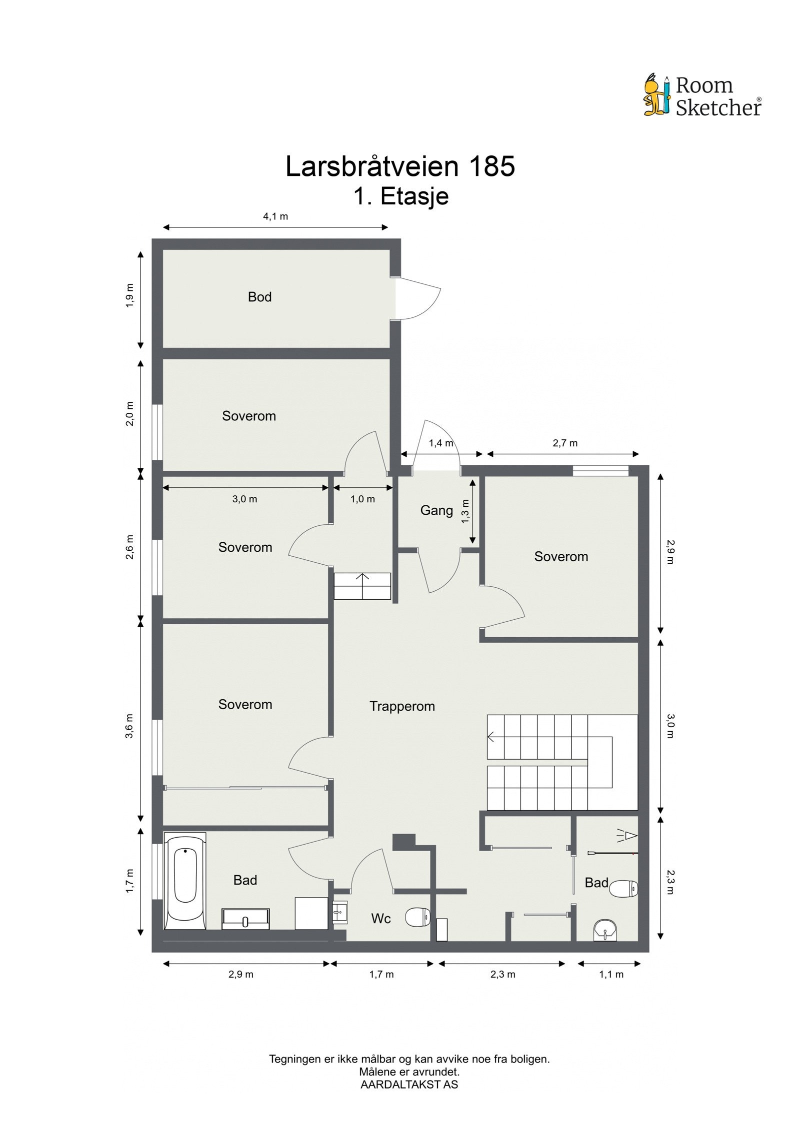 Plankisse 1. etasje. Galleribilde