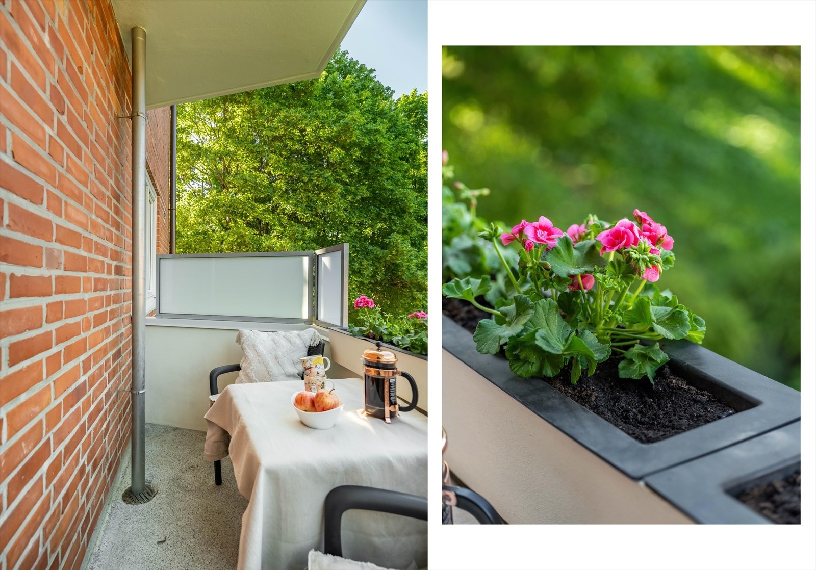 Her ligger alt tilrette for å nyte en lun og varm sommerkveld. Galleribilde