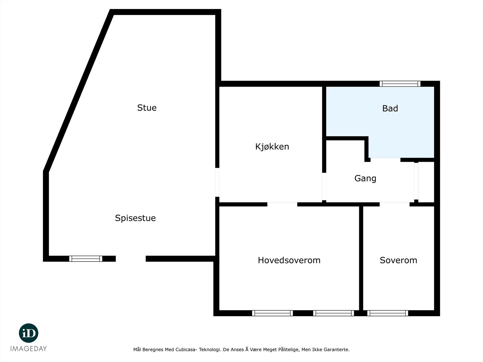 Plantegning utleiedel ( ikke godkjent ) Galleribilde