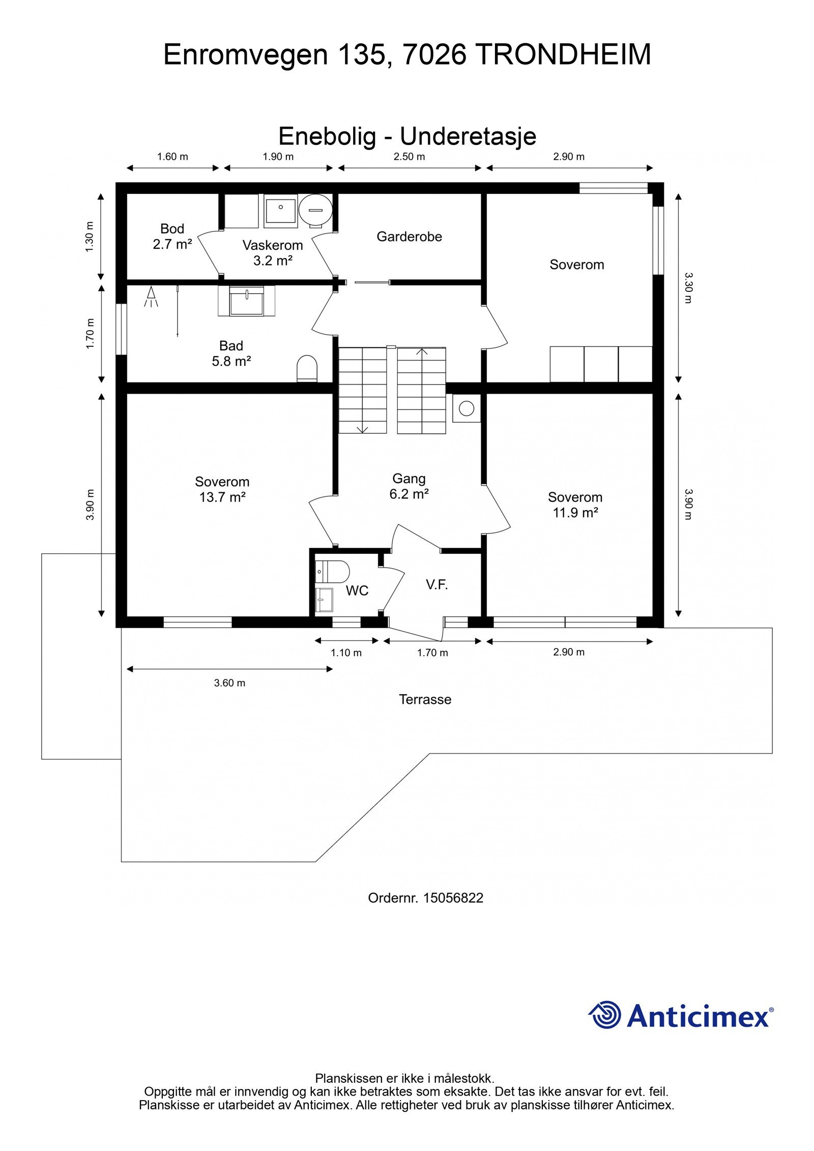 Plantegning - Underetasje Galleribilde