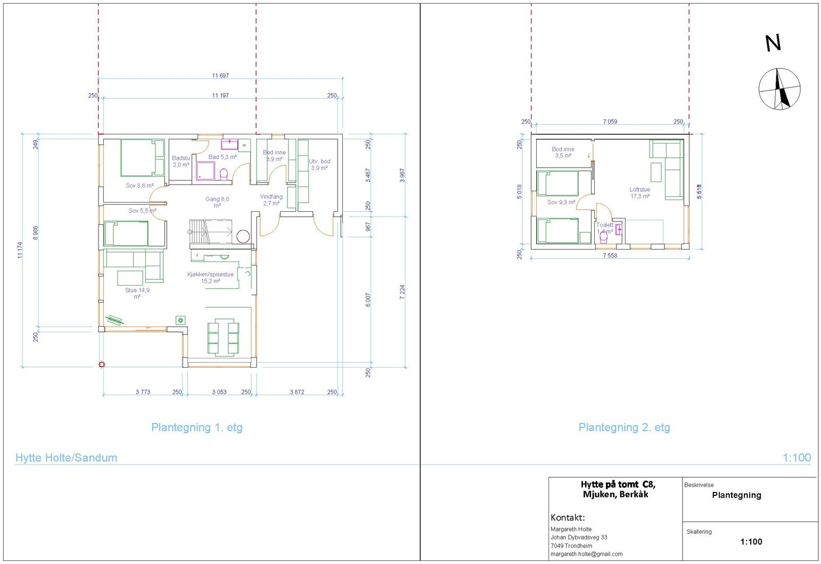 Planskisse Galleribilde