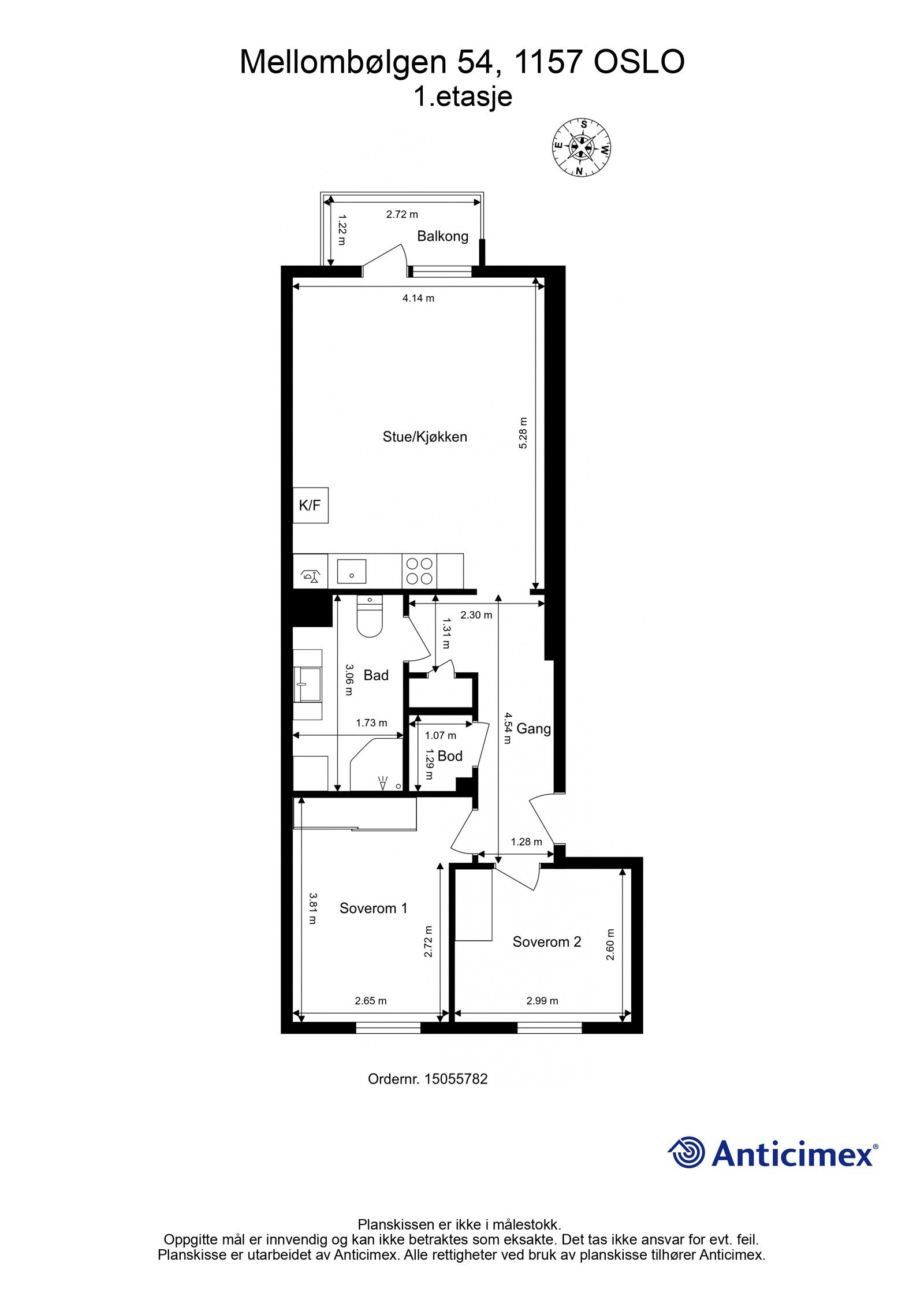 Plantegning Galleribilde